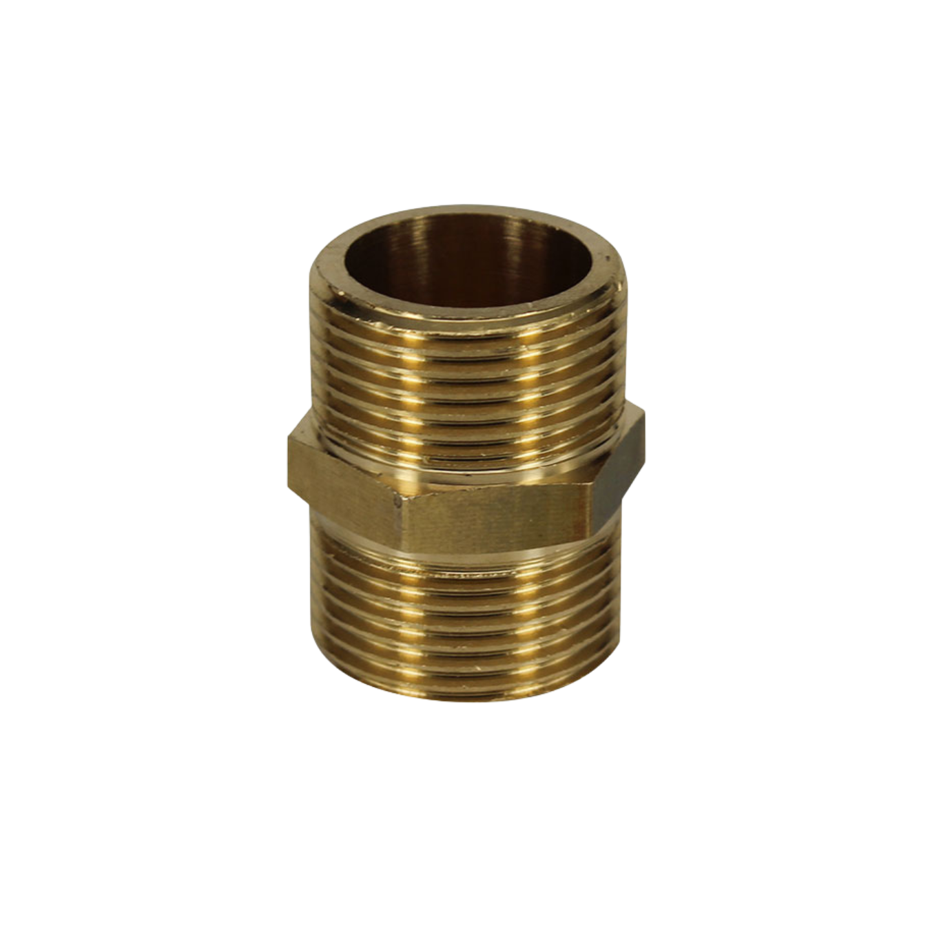 BRASS HEX NIPPLE H/D