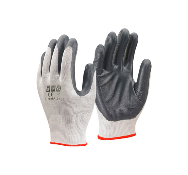 Nitrile Gloves Grey White