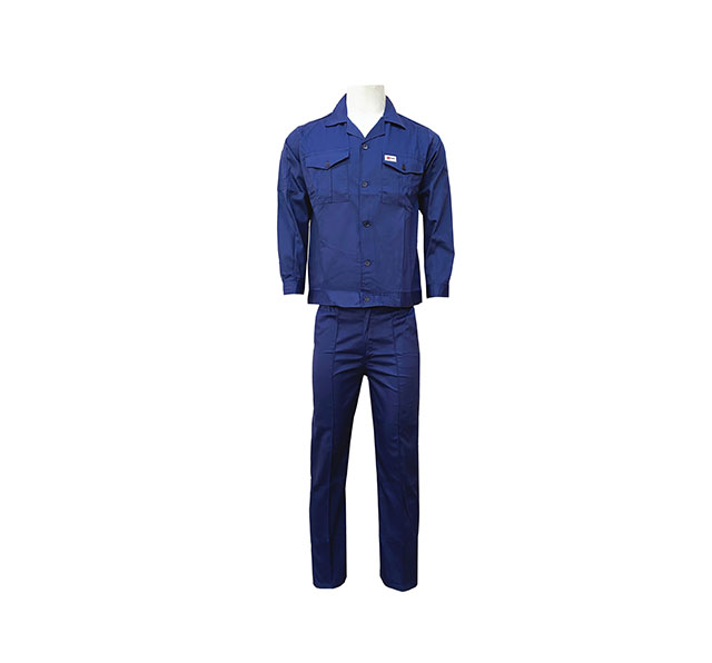 Polycotton Pant & Shirt Navy Blue