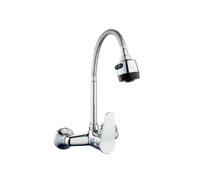 Wall Sink Mixer With Flexible Spout