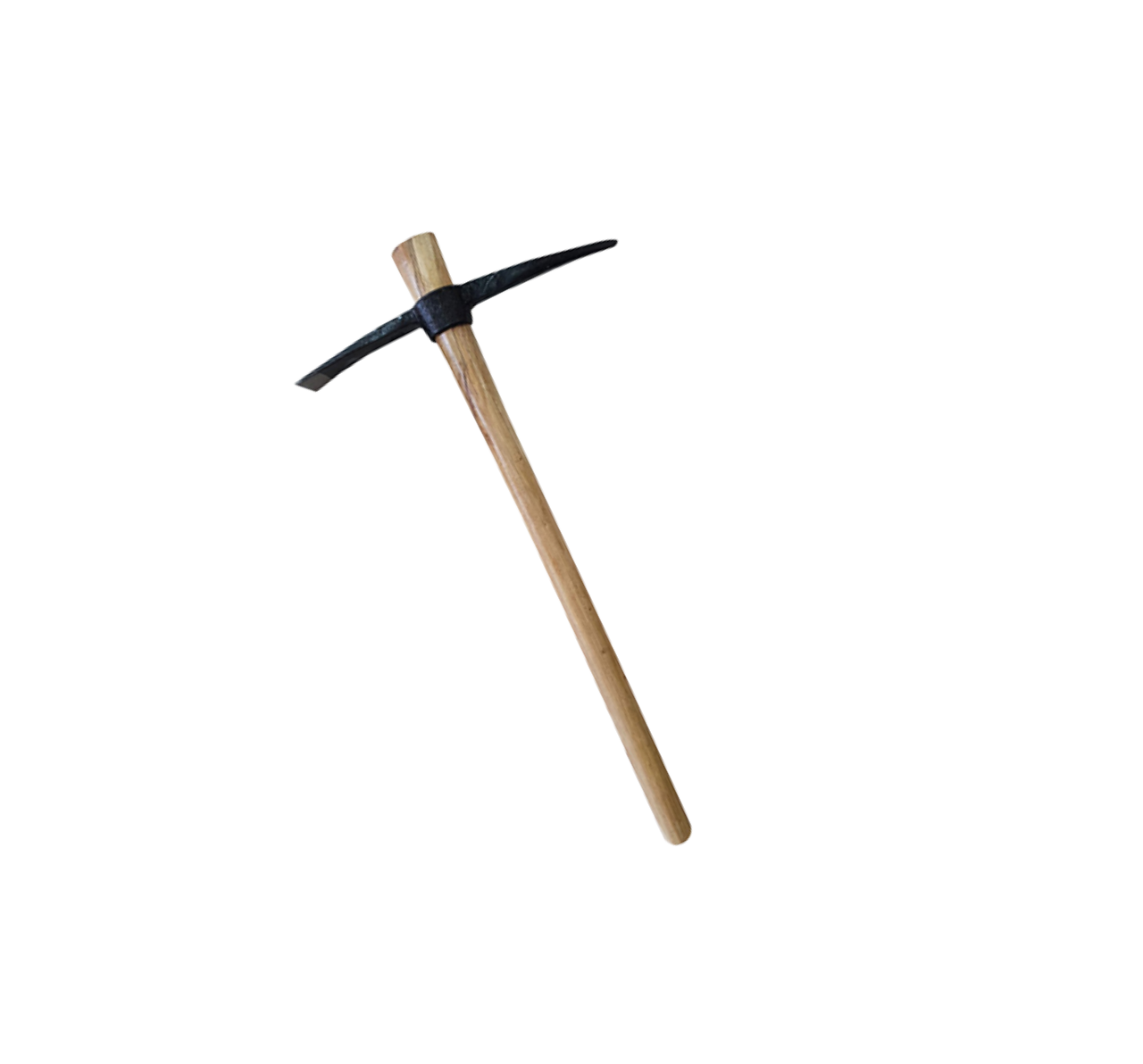 PICKAXE WITH WOOD HANDLE