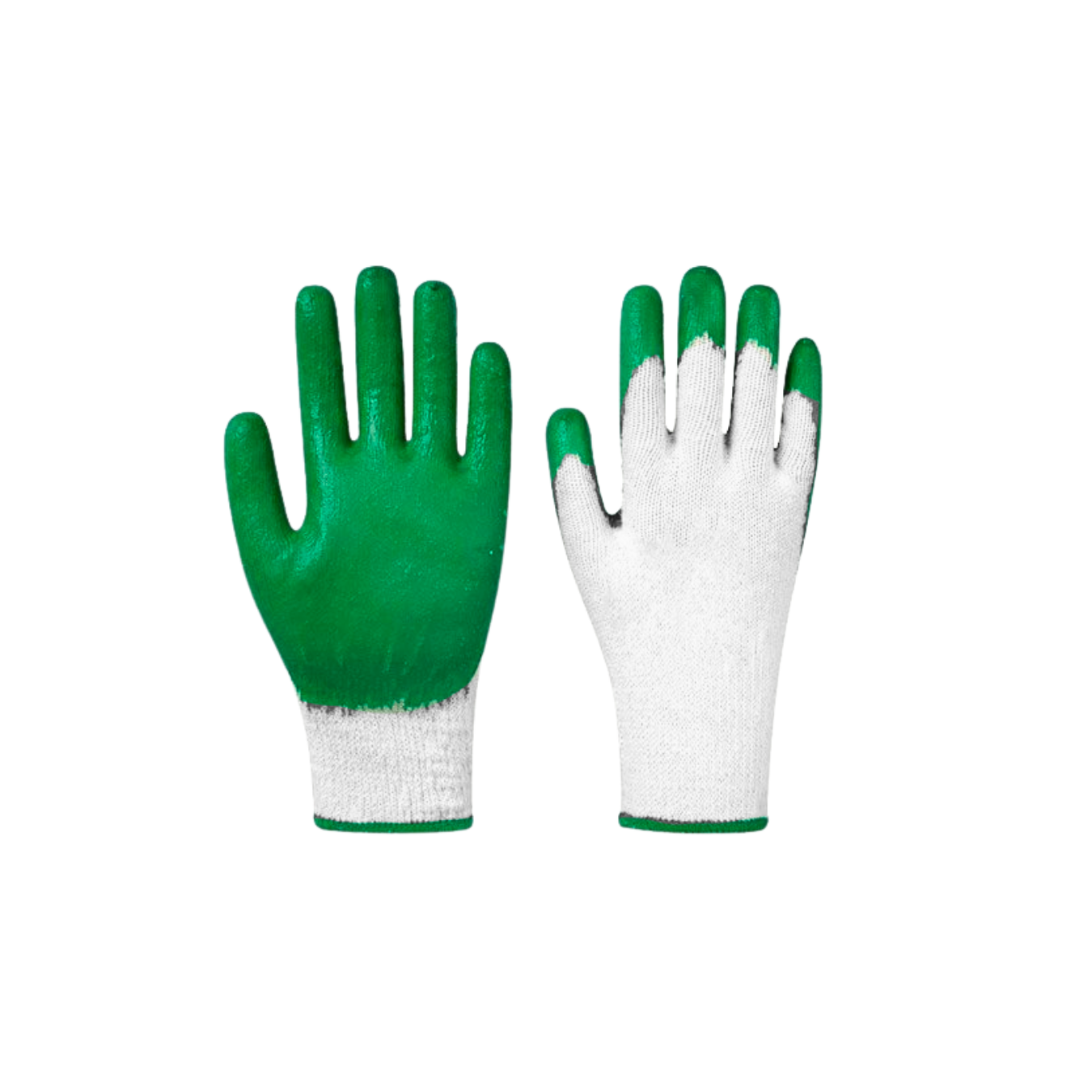 PLAIN LATEX COATED GLOVES GREEN