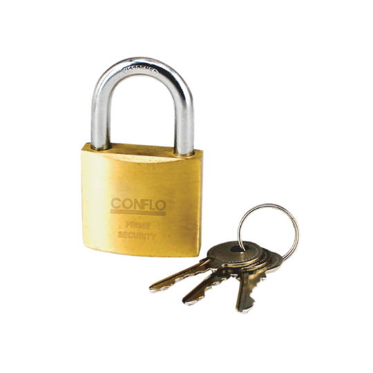 BRASS PLATED PADLOCK CONFLO