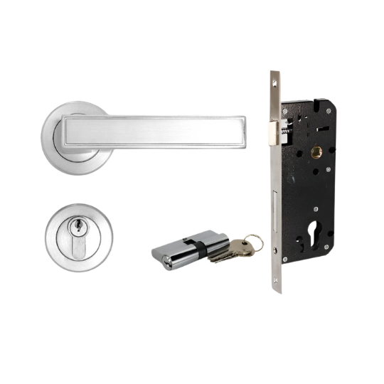 DOOR LOCK FULLSET ROSETTE F/S